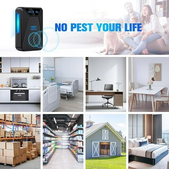 NEW 6 Pack Plug in Ultrasonic Pest Control Repeller for Insect Roaches Spider - Picture 5 of 7